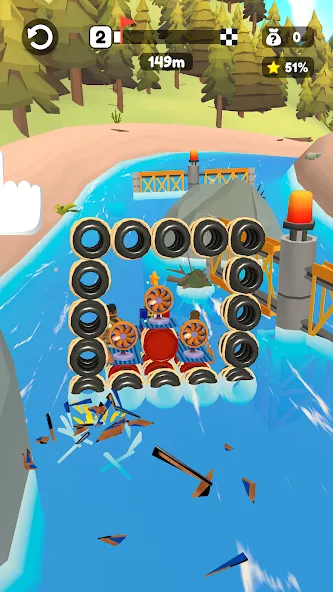 Raft Racing [MOD: безлимитные ресурсы и ускоренный крафт] последняя версия — скриншот 4