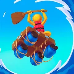 Raft Racing [MOD: безлимитные ресурсы и ускоренный крафт] последняя версия