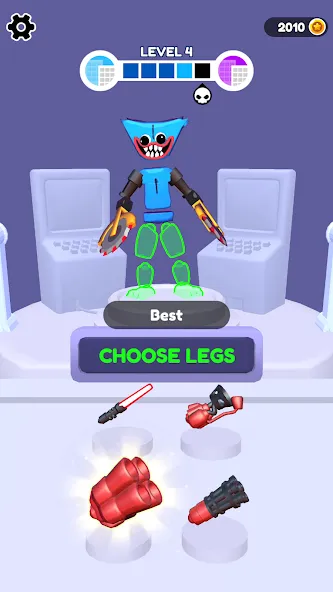 Ragdoll Weapon Master [MOD: безлимитные деньги и оружие] на Андроид — скриншот 4