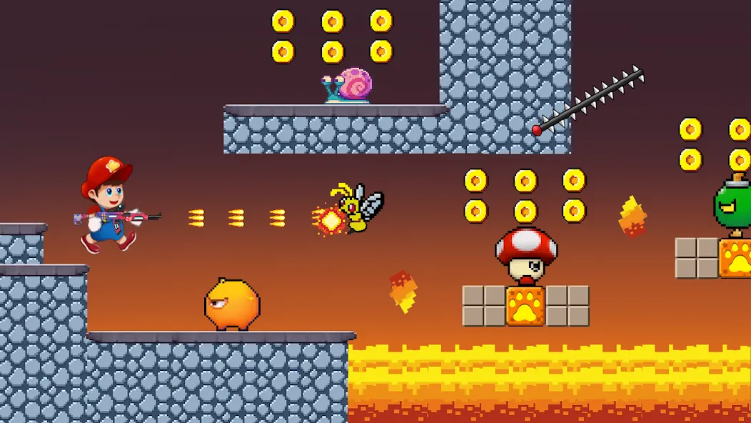 Скачать взлом Super Mano : Adventure Jump [MOD: безлимитные монеты и все уровни] — скриншот 1