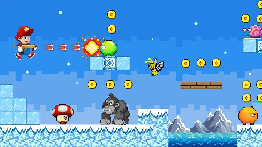 Скачать взлом Super Mano : Adventure Jump [MOD: безлимитные монеты и все уровни] — скриншот 5
