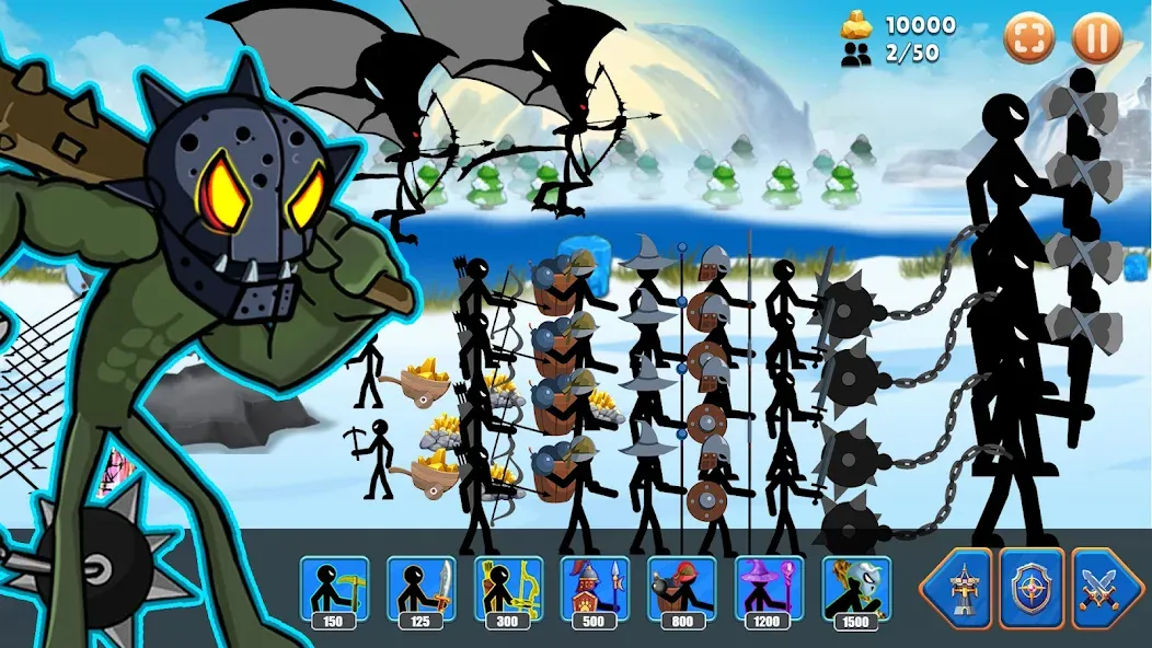 Скачать Stick Battle : War of Stick [MOD: безлимитные деньги и оружие] — скриншот 3