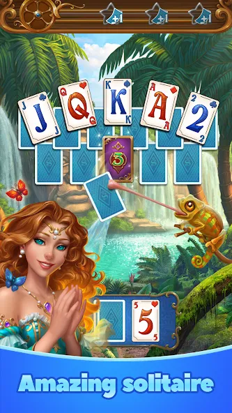 Скачать Magic Story of Solitaire Cards [MOD: безлимитные подсказки и джокеры] — скриншот 1