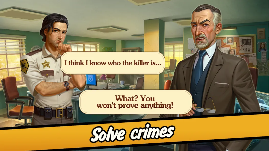 Взломанная Solitaire Crime Stories [MOD: безлимитные подсказки и жизни] на Андроид — скриншот 4