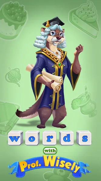 Скачать Words with Prof. Wisely [MOD: безлимитные подсказки и открыты все уровни] на телефон — скриншот 1