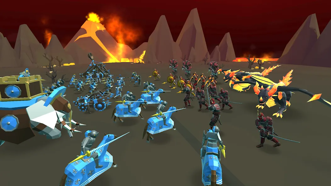 Взломанная Epic Battle Simulator 2 [MOD: безлимитные ресурсы и разблокированы войска] на Андроид — скриншот 4