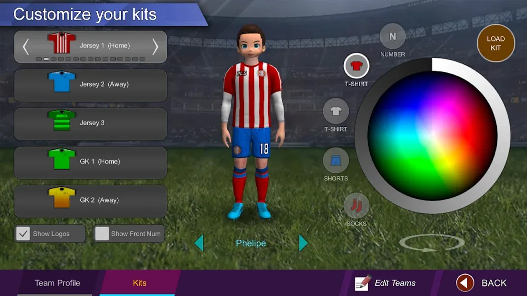 Скачать Pro League Soccer [MOD: безлимитные деньги и премиум открыт] на телефон — скриншот 3