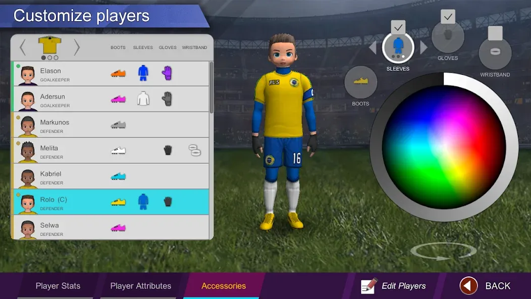 Скачать Pro League Soccer [MOD: безлимитные деньги и премиум открыт] на телефон — скриншот 4