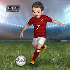 Скачать Pro League Soccer [MOD: безлимитные деньги и премиум открыт] на телефон