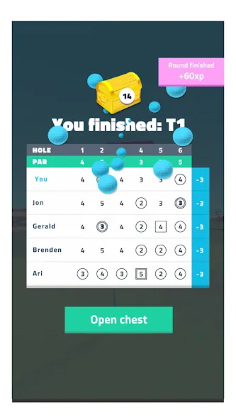 Взломанная Golf Dreams [MOD: безлимитные деньги и премиум открыт] на Андроид — скриншот 4