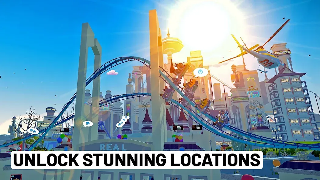 Real Coaster: Idle Game [MOD: безлимитные деньги и все аттракционы] на Андроид — скриншот 5
