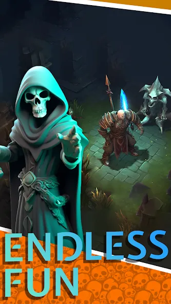 Necromancer Hero: Skeletons 3D [MOD: много денег и мощная армия] (Бесплатно / APK) — скриншот 2