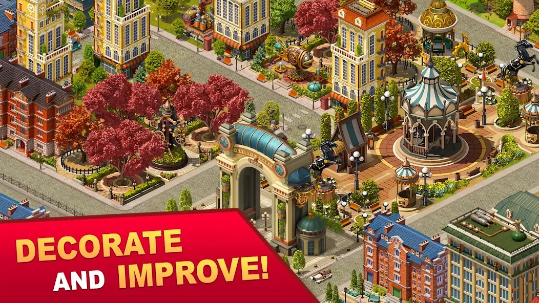 Скачать Steam City: Town building game [MOD: безлимитные деньги и ресурсы] — скриншот 4