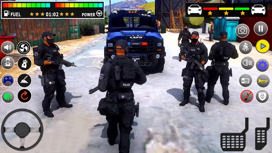 Police Games Simulator: PGS 3d [MOD: безлимитные деньги и все машины открыты] — Скачать бесплатно (APK) — скриншот 1