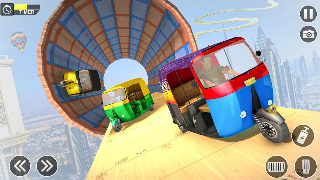 Взломанная Tuk Tuk Auto Rickshaw Games 3D [MOD: безлимитные деньги и топливо] на Андроид — скриншот 4