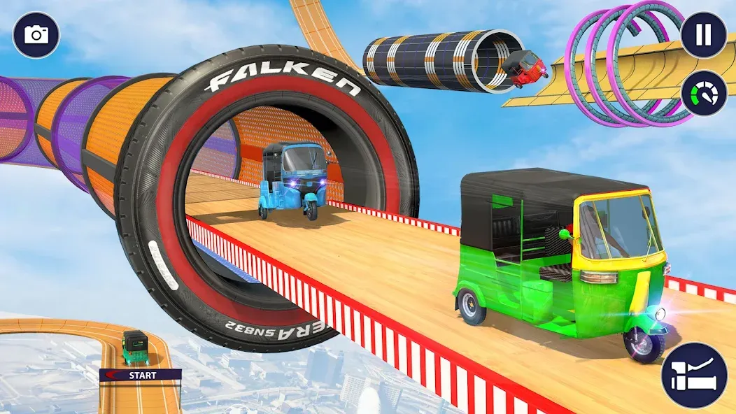 Взломанная Tuk Tuk Auto Rickshaw Games 3D [MOD: безлимитные деньги и топливо] на Андроид — скриншот 5