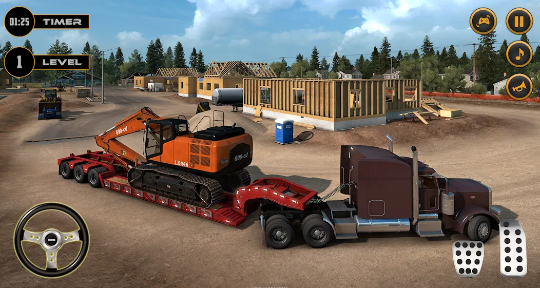 Real Excavator Simulator Games [MOD: безлимитные деньги и топливо] (Бесплатно / APK) — скриншот 2