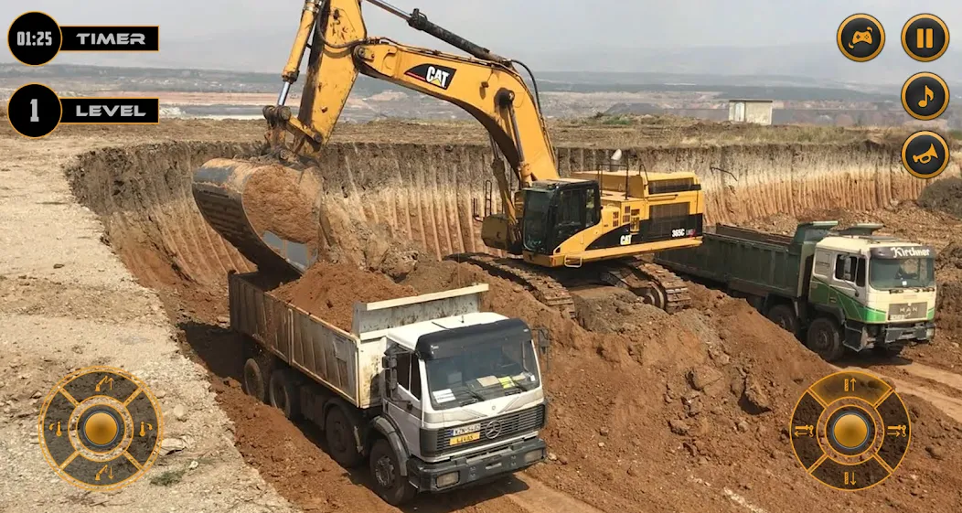 Real Excavator Simulator Games [MOD: безлимитные деньги и топливо] (Бесплатно / APK) — скриншот 5