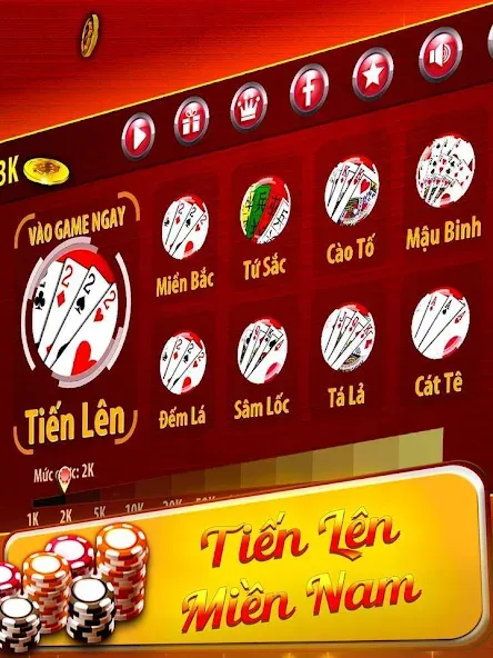 Скачать взлом Tiến Lên Miền Nam - Tien Len [MOD: без рекламы и бесконечные монеты] — скриншот 1