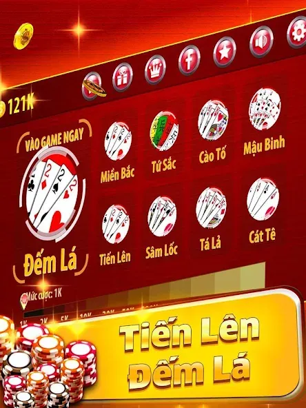 Скачать Tiến Lên Đếm Lá - Tien Len [MOD: безлимитные монеты и подсказки] на телефон — скриншот 1