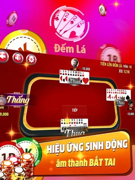 Скачать Tiến Lên Đếm Lá - Tien Len [MOD: безлимитные монеты и подсказки] на телефон — скриншот 4