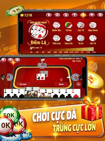 Скачать Tiến Lên Đếm Lá - Tien Len [MOD: безлимитные монеты и подсказки] на телефон — скриншот 5
