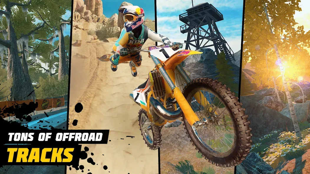 Dirt Bike Unchained: MX Racing [MOD: безлимитные деньги и открыты все байки] последняя версия — скриншот 2