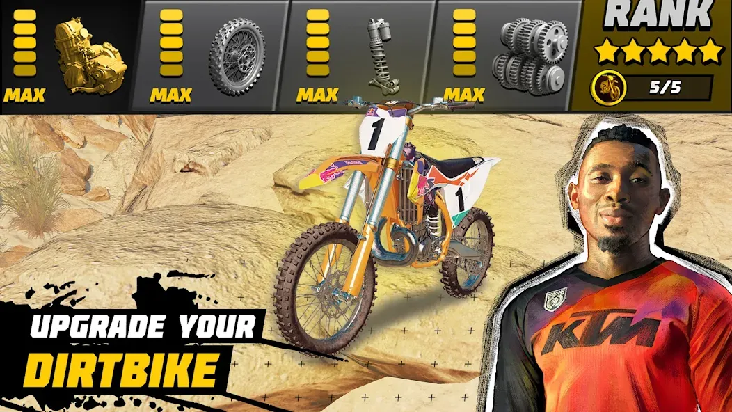 Dirt Bike Unchained: MX Racing [MOD: безлимитные деньги и открыты все байки] последняя версия — скриншот 3