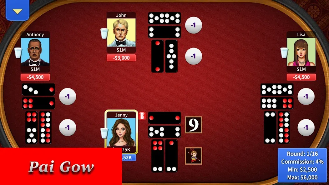Скачать Pai Gow Online - KK Paigow 2 [MOD: безлимитные монеты и удача] — скриншот 4