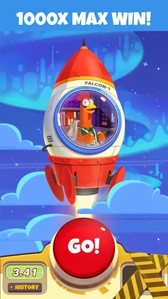 Взломанная Chicken or Crash! Win Bitcoin. [MOD: безлимитные биткоины и жизни] на Андроид — скриншот 3