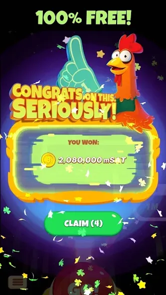 Взломанная Chicken or Crash! Win Bitcoin. [MOD: безлимитные биткоины и жизни] на Андроид — скриншот 5