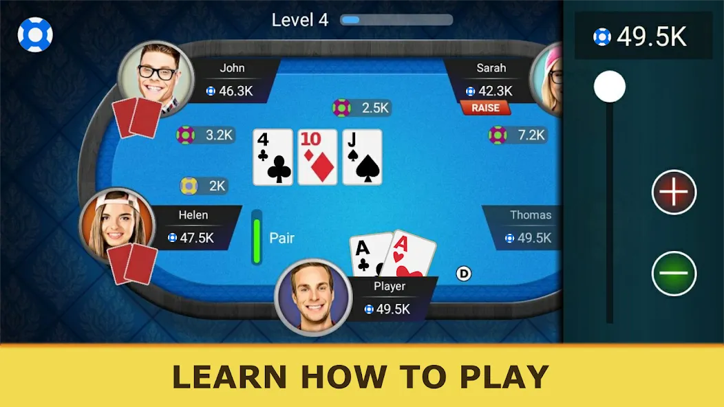 Скачать Poker Offline: Texas Holdem [MOD: безлимитные фишки и всё открыто] на телефон — скриншот 3