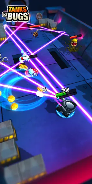 Tanks vs Bugs [MOD: безлимитные деньги и мощные танки] (Бесплатно / APK) — скриншот 4