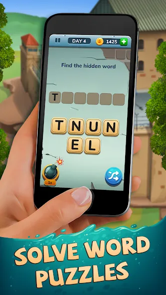 Скачать взлом Word Fables - Prison Break [MOD: без рекламы и бесконечные подсказки] — скриншот 2