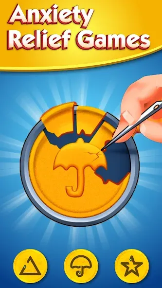 Взломанная Antistress - Relaxing Games [MOD: расслабляющие мини-игры без рекламы] на Андроид — скриншот 2