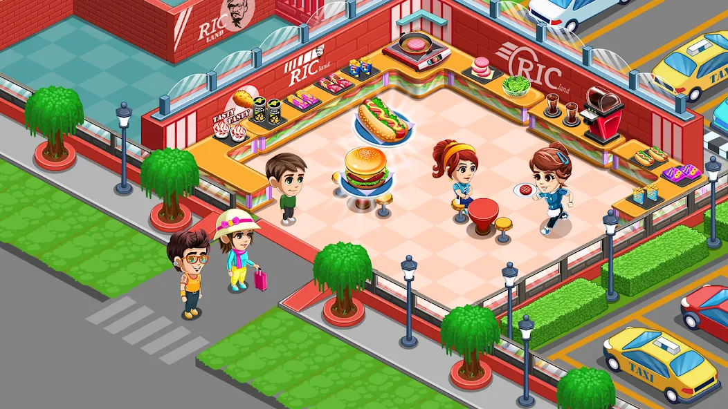 Взломанная Cooking Restaurant Kitchen [MOD: безлимитные деньги и все блюда открыты] на Андроид — скриншот 5