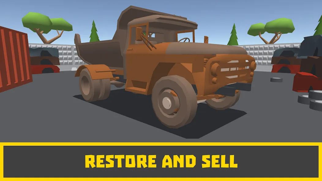 Скачать Retro Garage - Car Mechanic [MOD: безлимитные деньги и запчасти] на телефон — скриншот 3