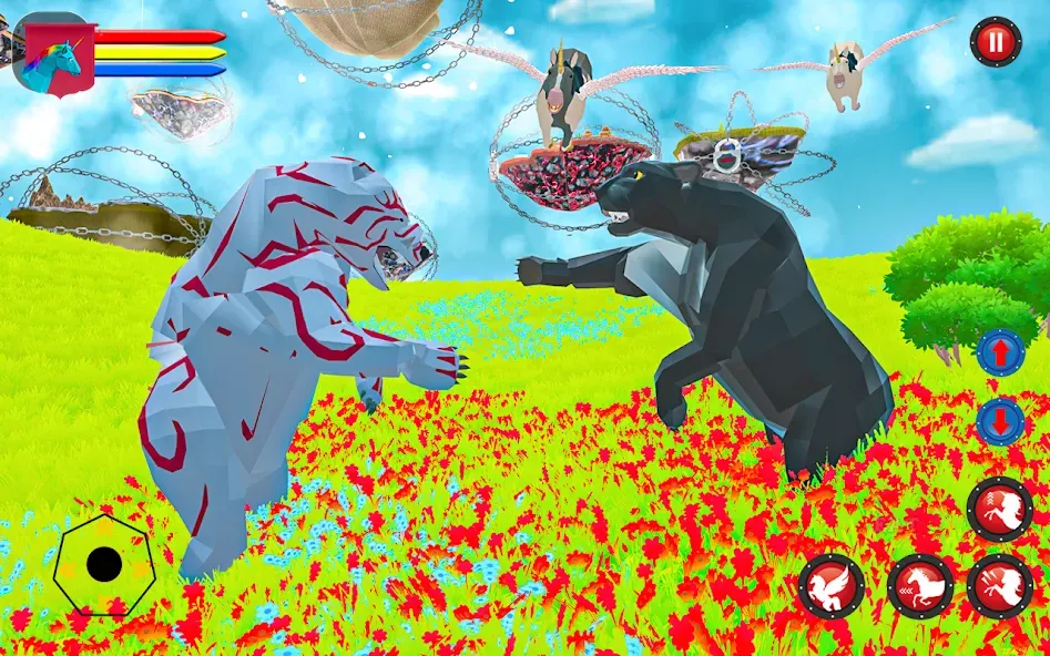 Взломанная Flying Unicorn Pegasus Games [MOD: бесконечная энергия и быстрый полёт] на Андроид — скриншот 4