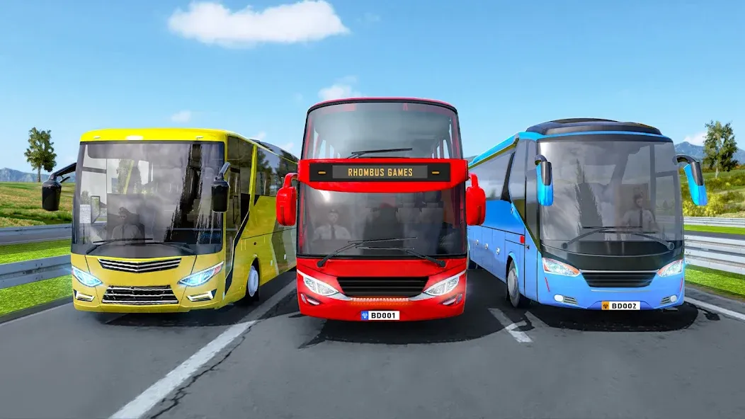 Highway Bus Simulator Bus Game [MOD: безлимитное топливо и все автобусы открыты] (Бесплатно / APK) — скриншот 1