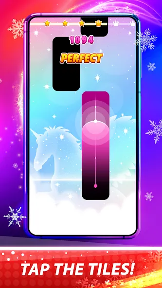 Скачать взлом Magic Pink Tiles: Piano Game [MOD: без рекламы и все песни открыты] — скриншот 1