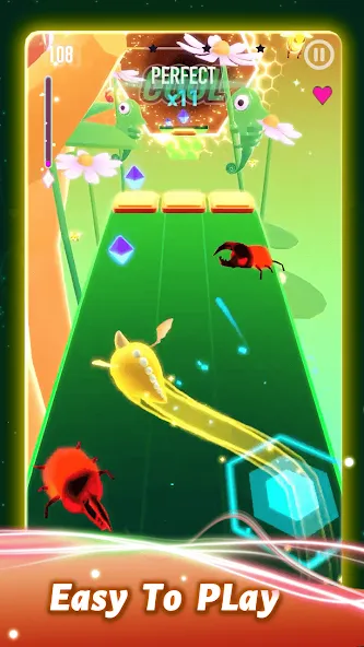 Взломанная Rolling Twins: Music Ball Rush [MOD: безлимитные деньги и алмазы] на Андроид — скриншот 4