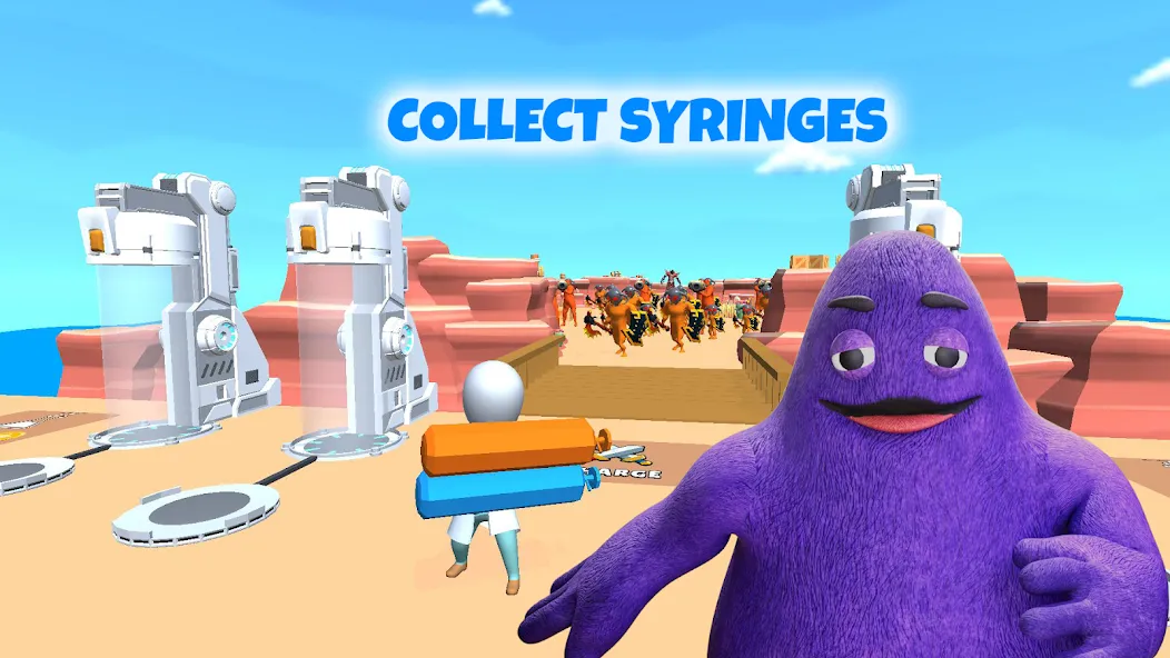 Grimace monster playground [MOD: безлимитные ресурсы и открыты все уровни] на Андроид — скриншот 1