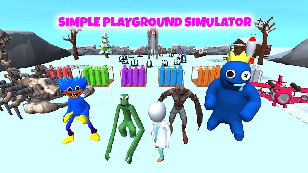 Grimace monster playground [MOD: безлимитные ресурсы и открыты все уровни] на Андроид — скриншот 4