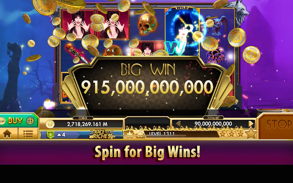Black Diamond Casino Slots [MOD: безлимитные монеты и джекпоты] на Андроид — скриншот 2