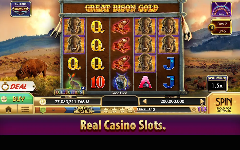 Black Diamond Casino Slots [MOD: безлимитные монеты и джекпоты] на Андроид — скриншот 3