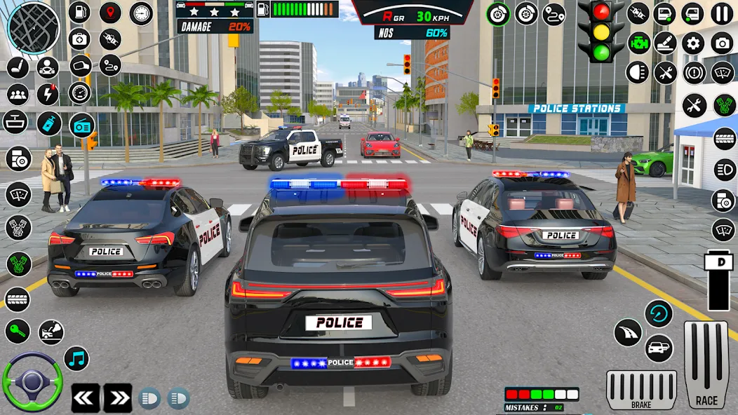 Скачать US Police Car Parking - King [MOD: безлимитные деньги и все машины] — скриншот 5