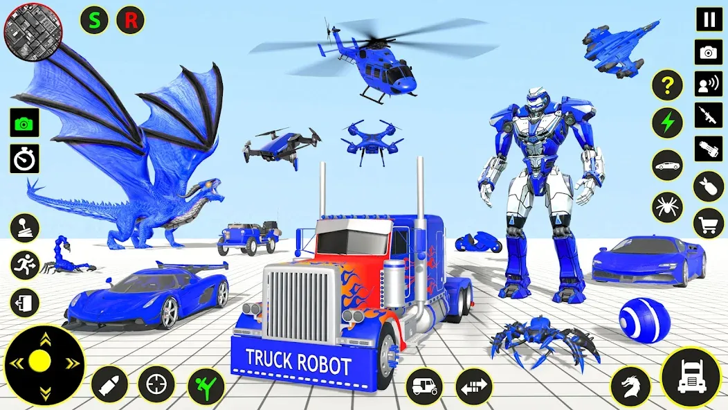 Скачать взлом Truck Game - Car Robot Games [MOD: безлимитные деньги и топливо] — скриншот 5