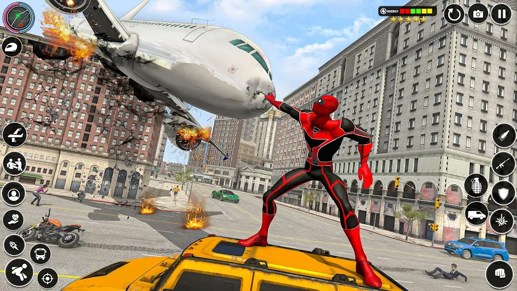 Скачать взлом Spider Rope Games - Crime Hero [MOD: безлимитные деньги и открыты все уровни] — скриншот 3