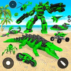 Crocodile Animal Robot Games [MOD: безлимитные монеты и все роботы открыты] на Андроид