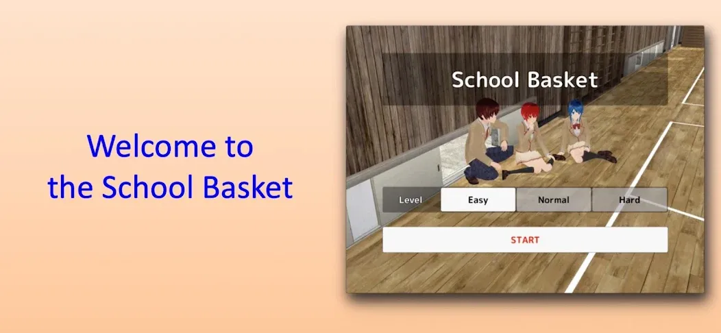 Скачать School Basket [MOD: безлимитные деньги и разблокировано всё] на телефон — скриншот 1